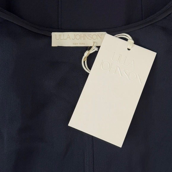 NWT Ulla Johnson Midi Long-Sleeve Navy Asilia Dress - Picture 6 of 7